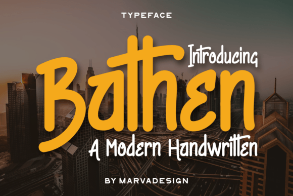 Bathen: A Friendly Handwritten Font for Campaign Headlines