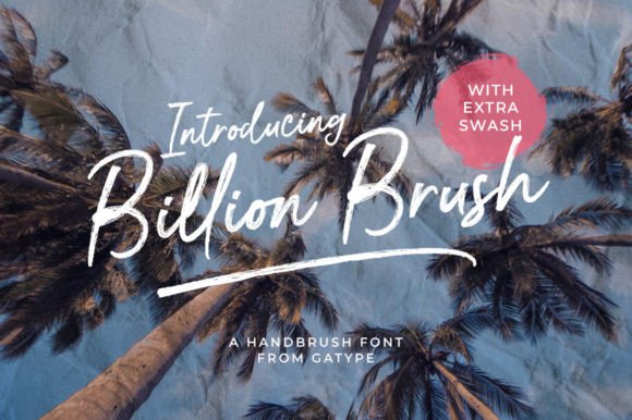 Billion Brush: A Handwritten Font with Real Texture & Energy