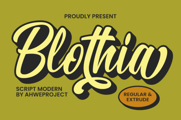 Blothia: A Dynamic Script Font for Campaign Headlines & Brand Moments
