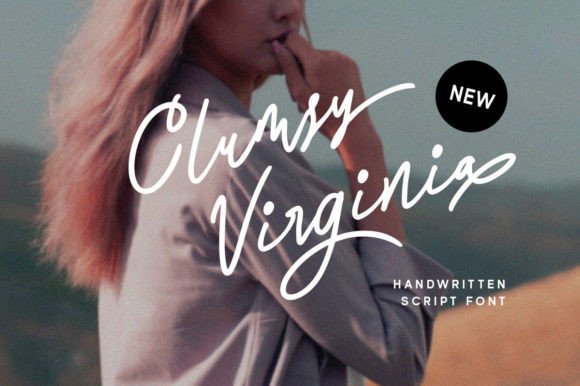 Clumsy Virginia: A Handwritten Script Font That Feels Human