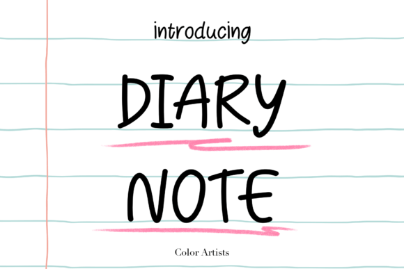 Diary Note: A Handwritten Font That Feels Like Home