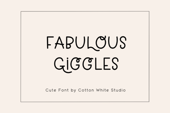 Fabulous Giggles: A Playful Script Font for Handmade Brands