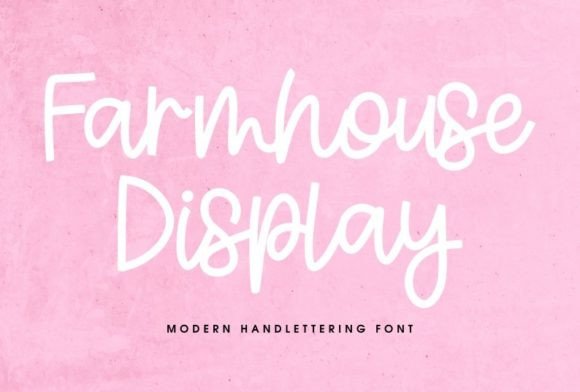 Farmhouse Display: A Timeless Handwritten Typeface for Brand Identity