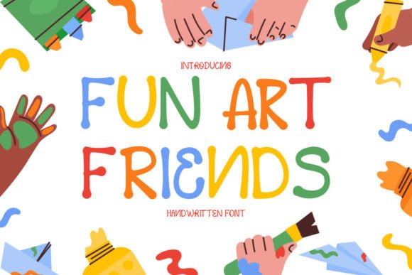Fun Art Friends: A Playful Handwritten Font for Digital Brands