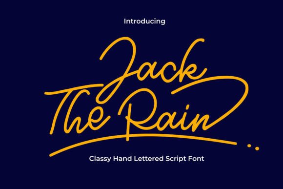 Jack the Rain: A Refined Script Typeface for Digital Branding