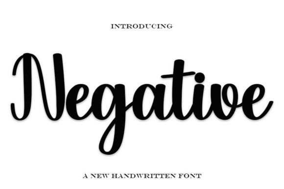 Negative: A Timeless Handwritten Font for Editorial Design