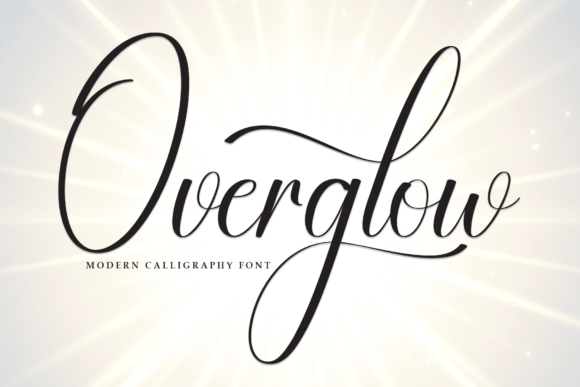 Overglow: A Modern Script Typeface for Digital Branding