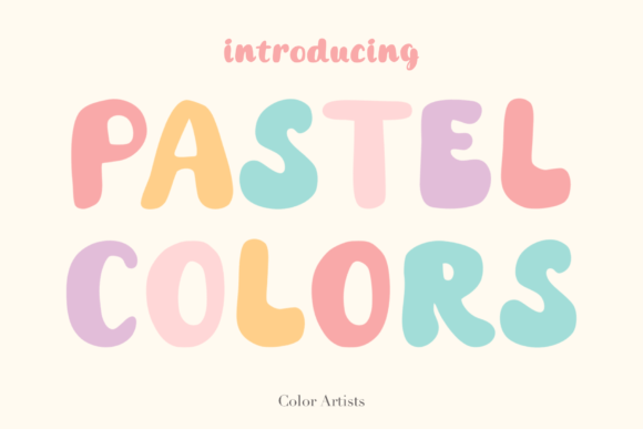 Pastel Colors Font: Soft, Playful Typography for Brand Warmth