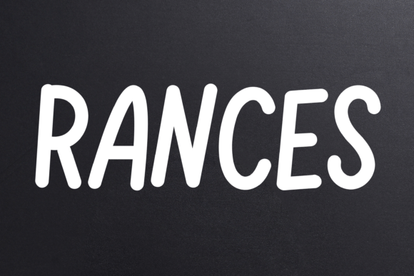 Rances: A Playful Handwritten Font for Makers