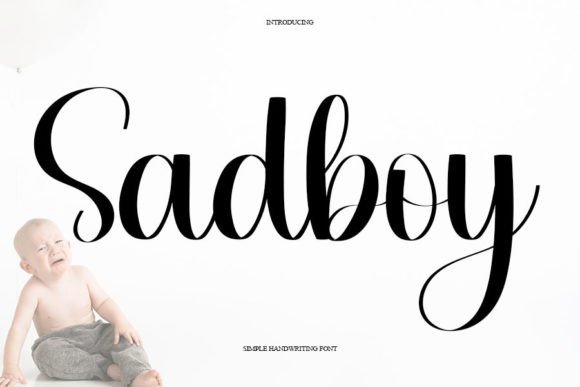 Sadboy Handwritten Font for Authentic Branding