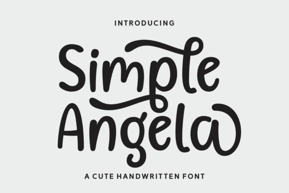 Simple Angela: A Minimalist Script Font for Polished Branding