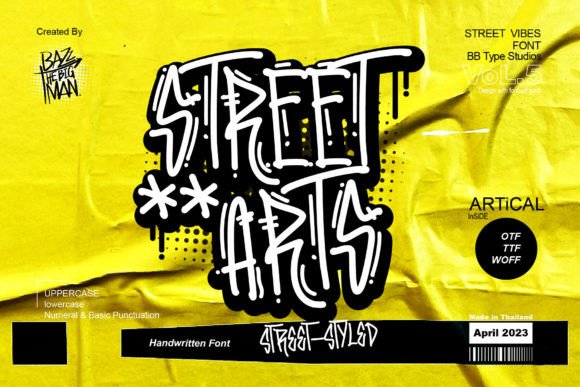 Street Arts: A Graffiti Display Font That Grabs Attention