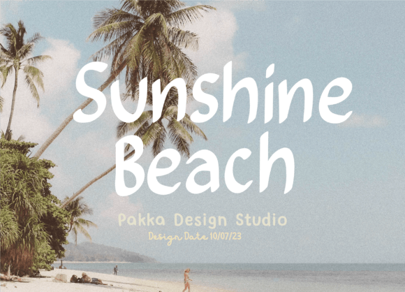 Sunshine Beach Font: Playful Marker-Style Script for Handmade Products