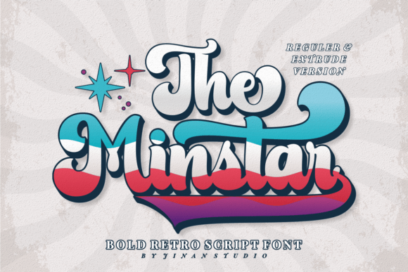The Minstar: A Bold Retro Script Font for Handmade Creators