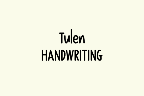 Tulen Handwritten Font for Crafters & Small Business Owners